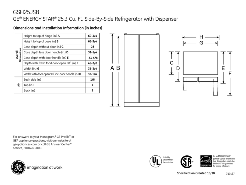 GE GSH25JSBSS Manual