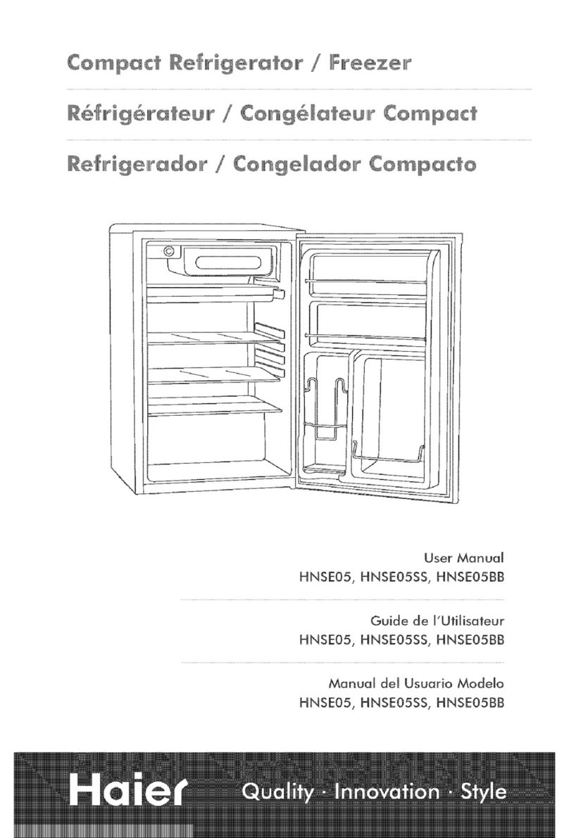 Haier 9467 - 4.6 cu. Ft. Compact Refrigerator user manual