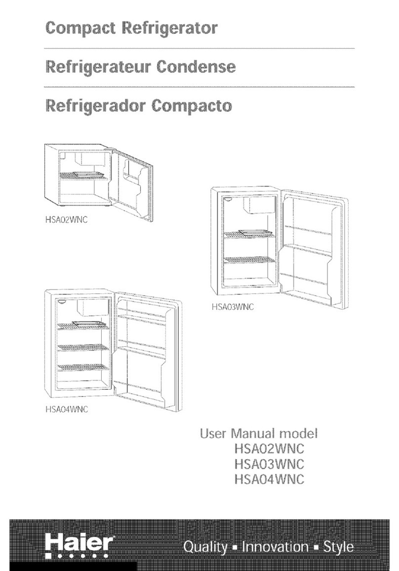 Haier 9397 - 3.9 cu. Ft. Compact Refrigerator user manual