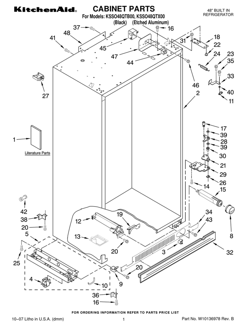 KitchenAid Overlay Series KSSO48QTB User manual