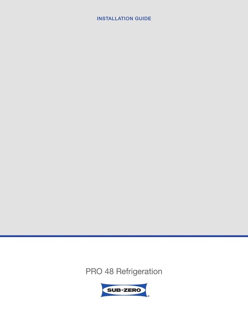 Sub-Zero PRO 48 User manual Sub-Zero PRO 48 User manual