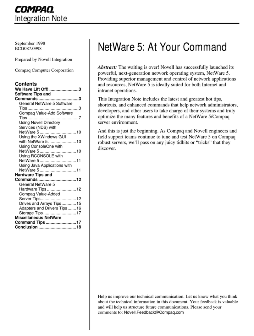 Compaq ProSignia 200 Integration notes