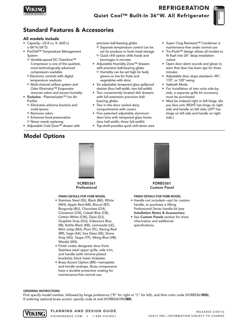 Viking FDRB5361R User manual