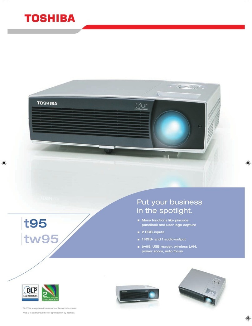 Toshiba TDP-TW95 User manual