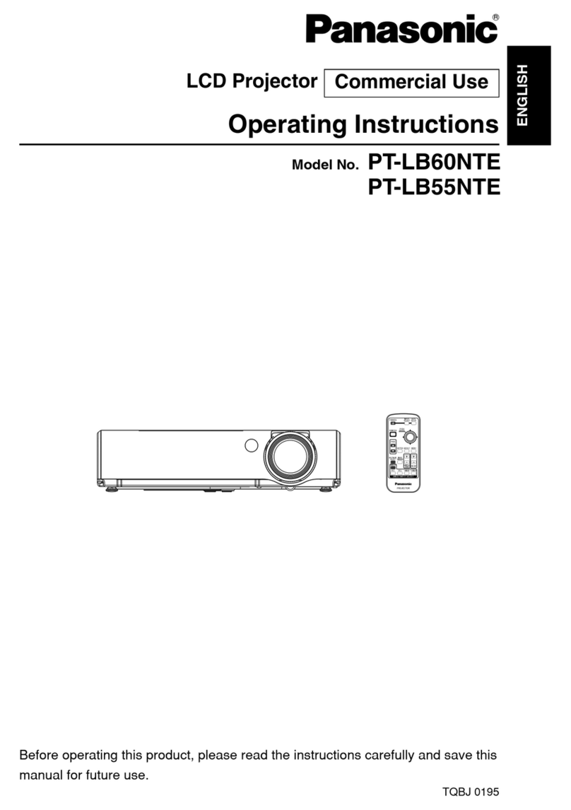 Panasonic PT-LB55NTE User manual