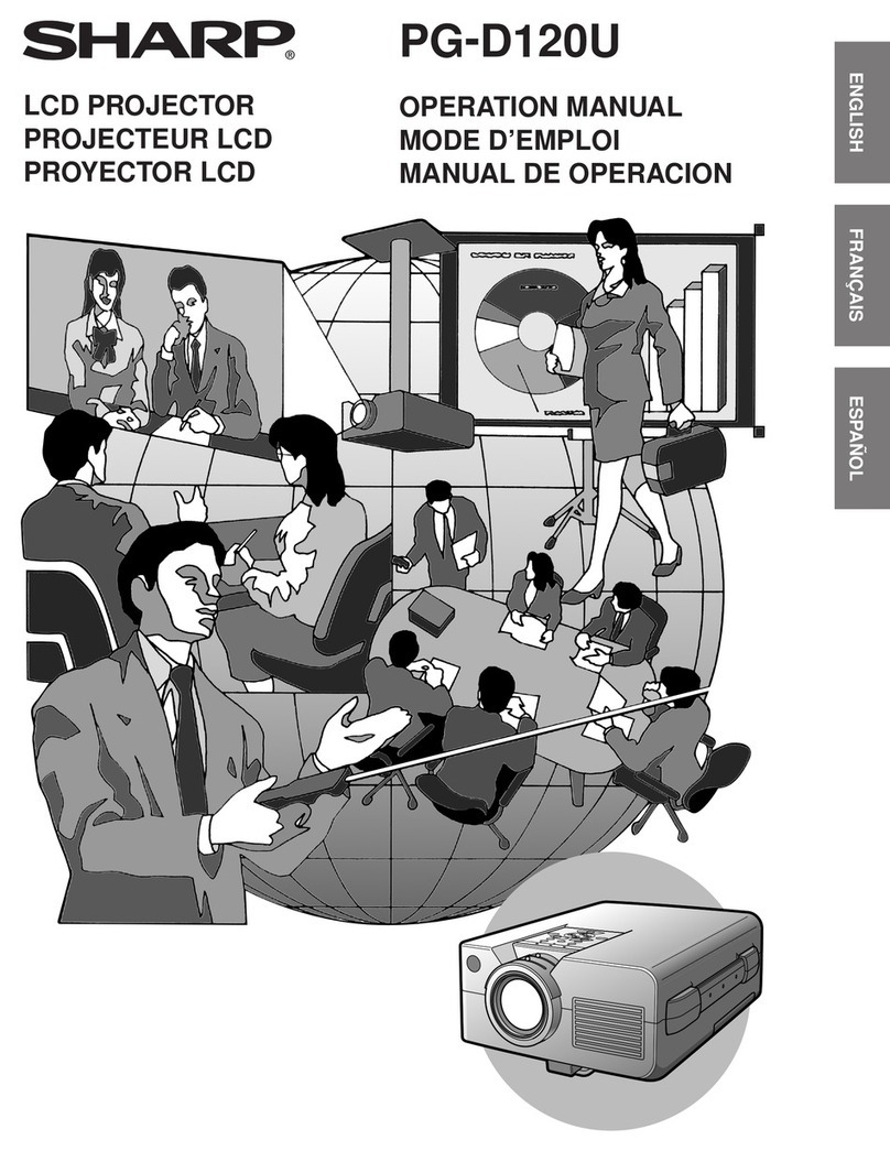 Sharp PG-D120U - Pro - LCD Projector User manual