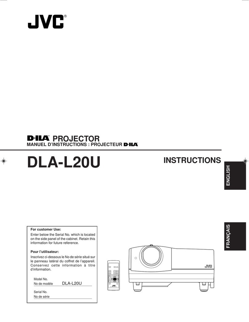 JVC DLA-L20U - D-ila Projector--3:1-6:1 Lens User manual