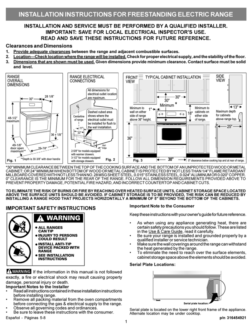 Electrolux EW30IF60IS User manual