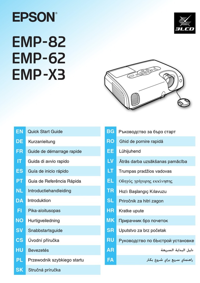 Epson EMP 82 XGA User manual