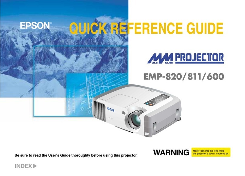 Epson EMP 600 - SVGA LCD Projector User manual