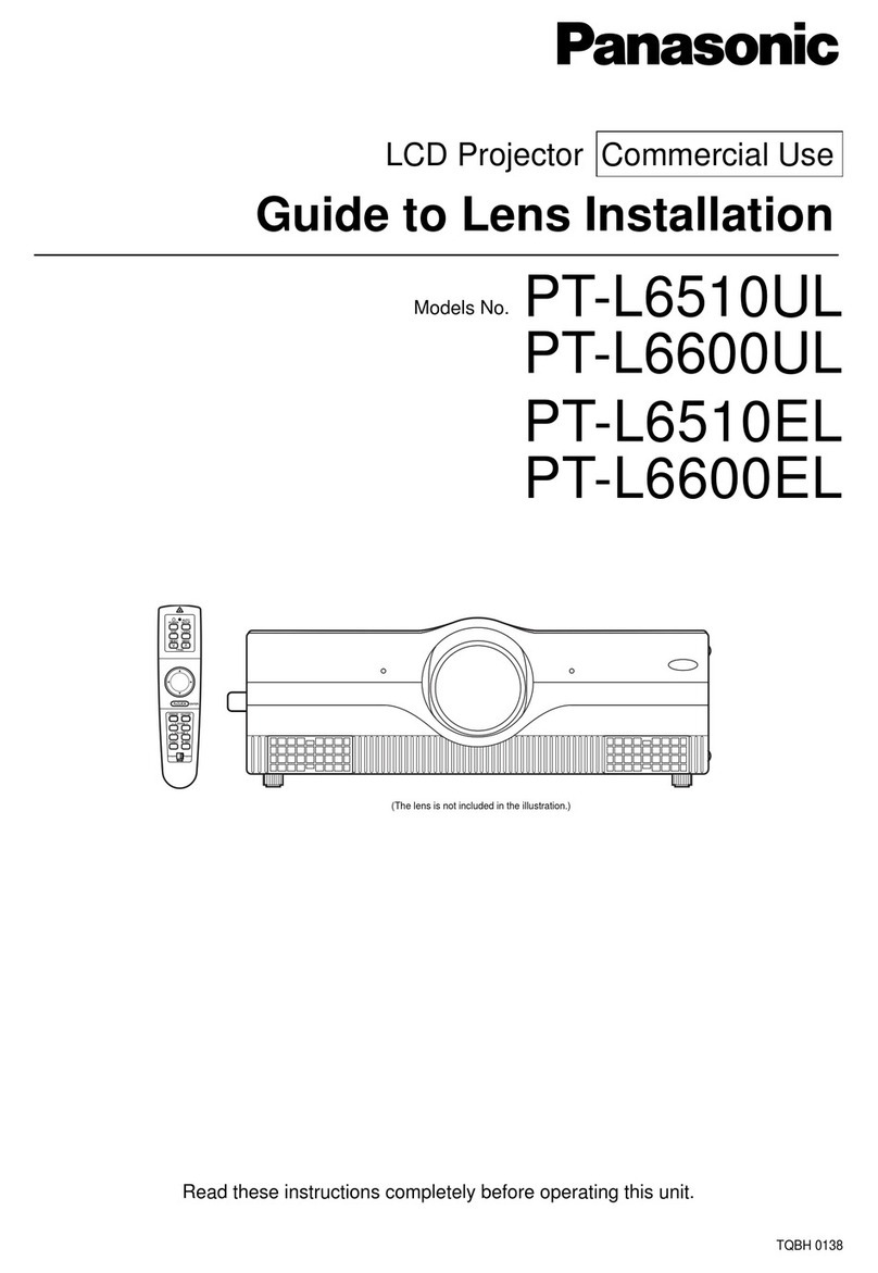 Panasonic PT-L6600UL User manual