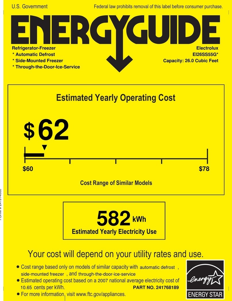 Electrolux EI26SS55GS Energy guide