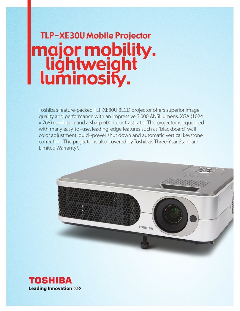 Toshiba XE30U - TLP XGA LCD Projector Specifications