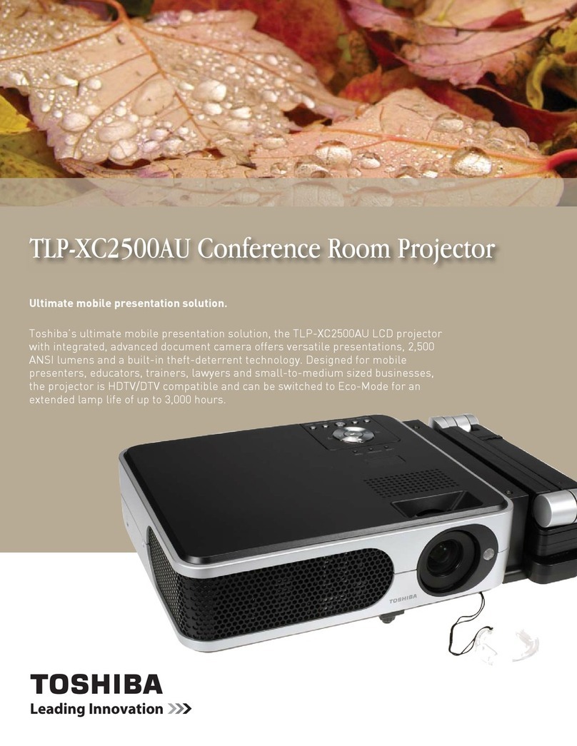 Toshiba TLP-XC2500AU Specifications