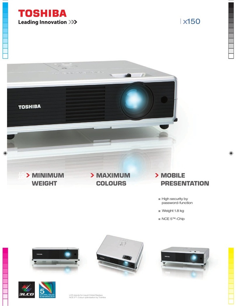 Toshiba TLP-X150 User manual
