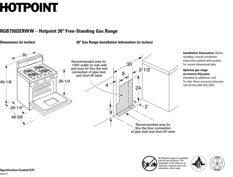 Hotpoint RGB790DERWW User guide