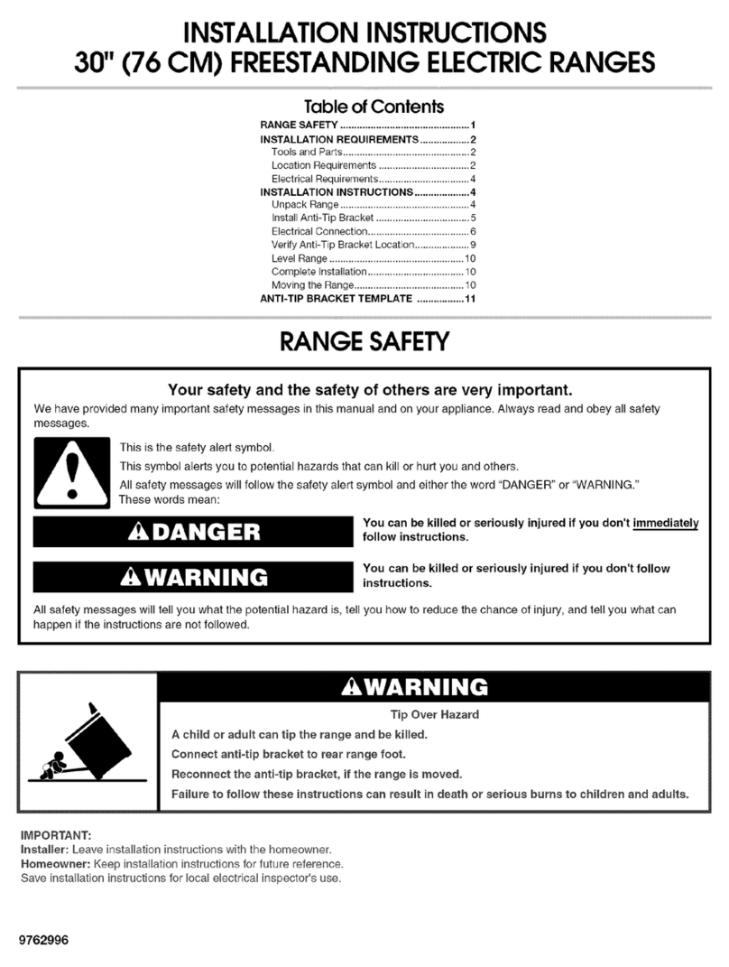Whirlpool RF261PXST User manual