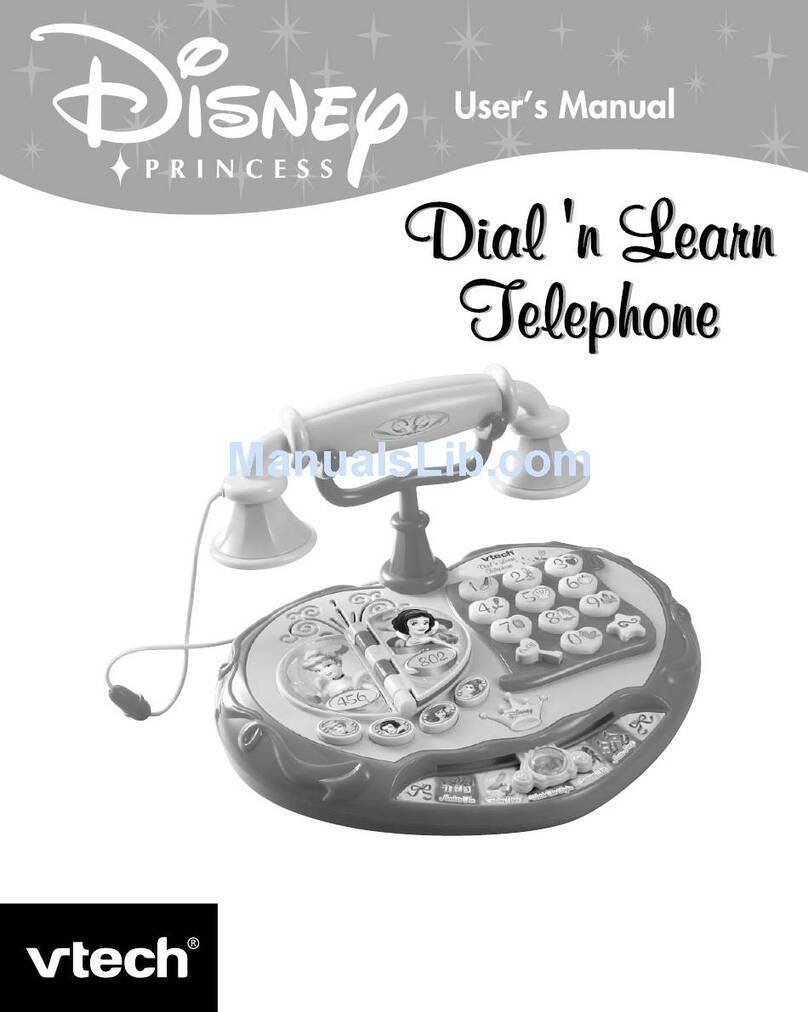V-tech Disney Princess Dial  n Learn Telephone User manual