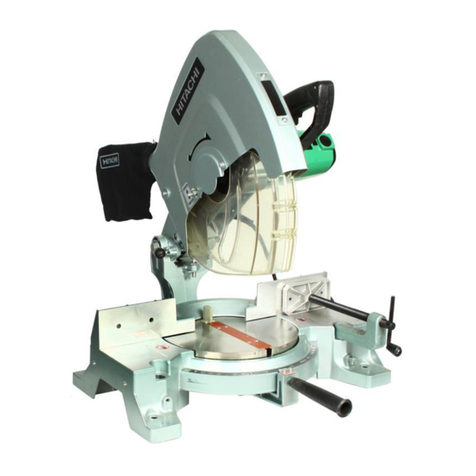 Hitachi c15fb - 15 Amp Miter Saw No Bevel user manual