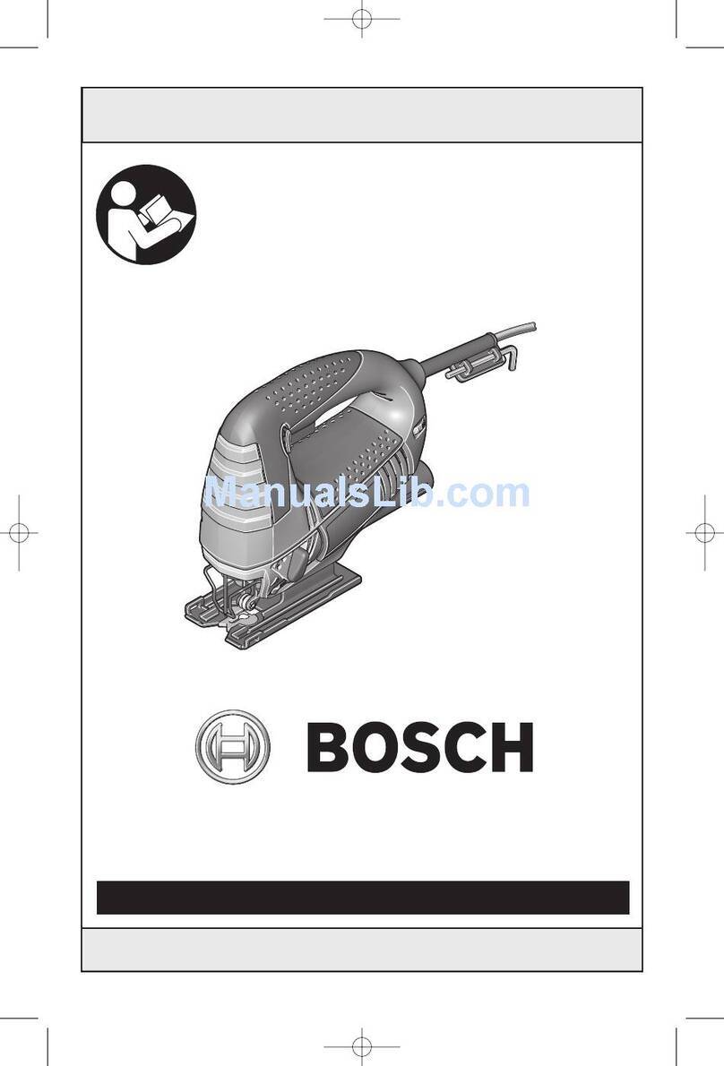 Bosch 120V - JS5 Jig Saw Tool Assembly instructions