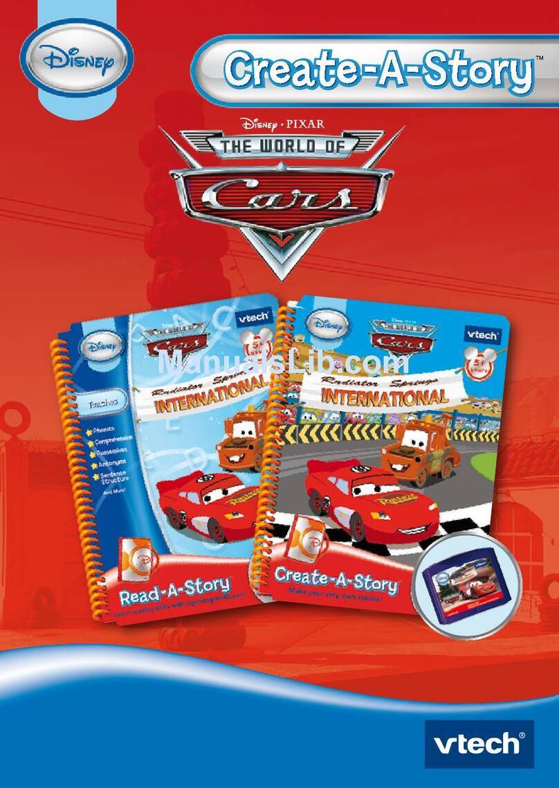 V-tech Create-A-Story: Cars User manual