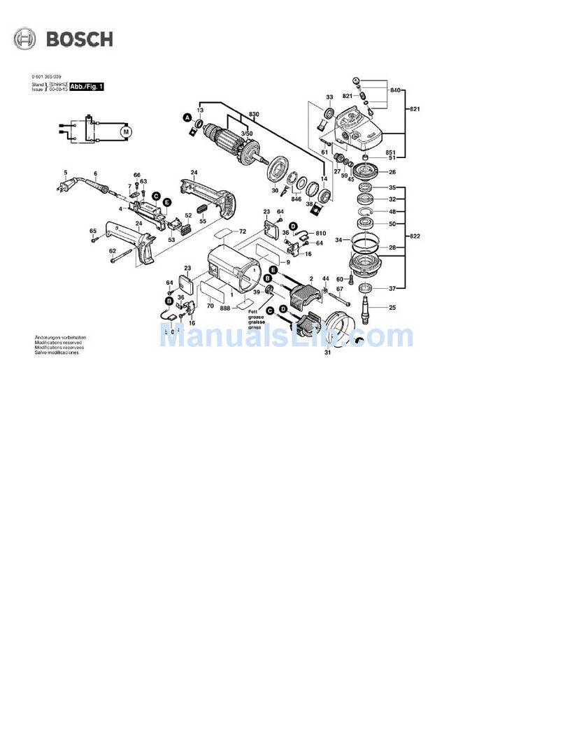 Bosch 1365 User manual
