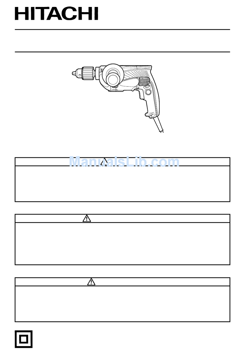 Hitachi D10VF - 3/8" Drill User manual