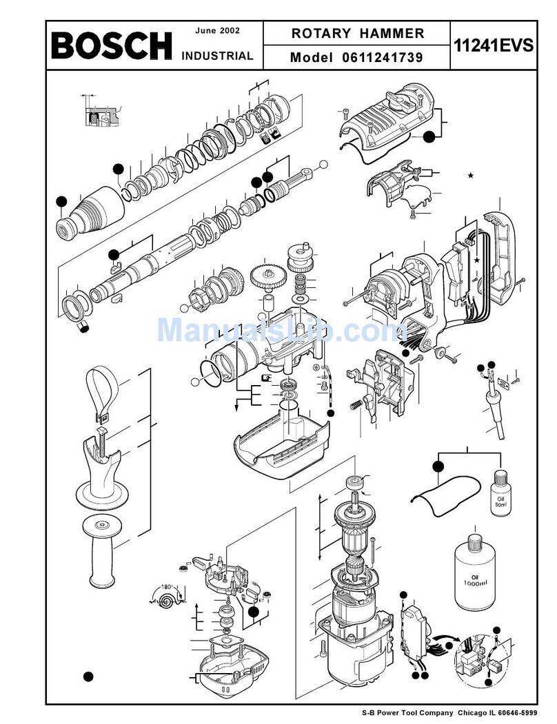 Bosch 11245EVS - 2" SDS-Max Combination Hammer User manual