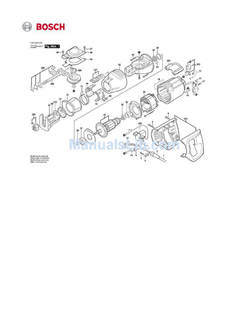 Bosch 114-RS5 - Reciprocating Saws With Carrying... parts list