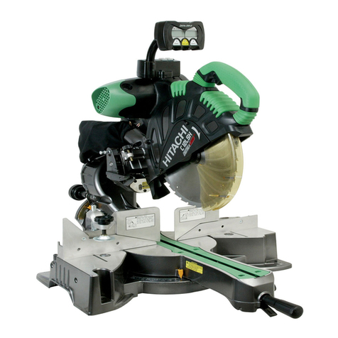 Hitachi C12LSH - 12" Dual Bevel Sliding Compound Miter... User manual