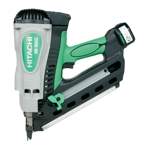 Hitachi NR90GC - 3-1/2" Gas Powered Clipped Head Framing... Manual