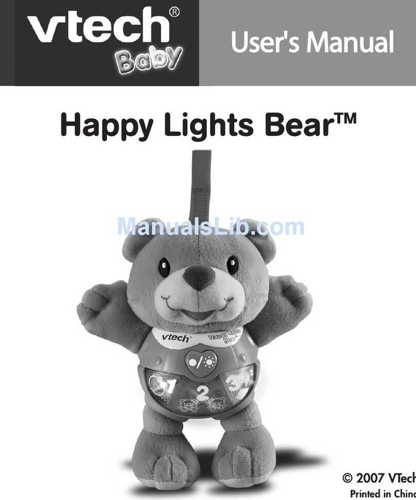 V-tech Happy Lights Bear User manual