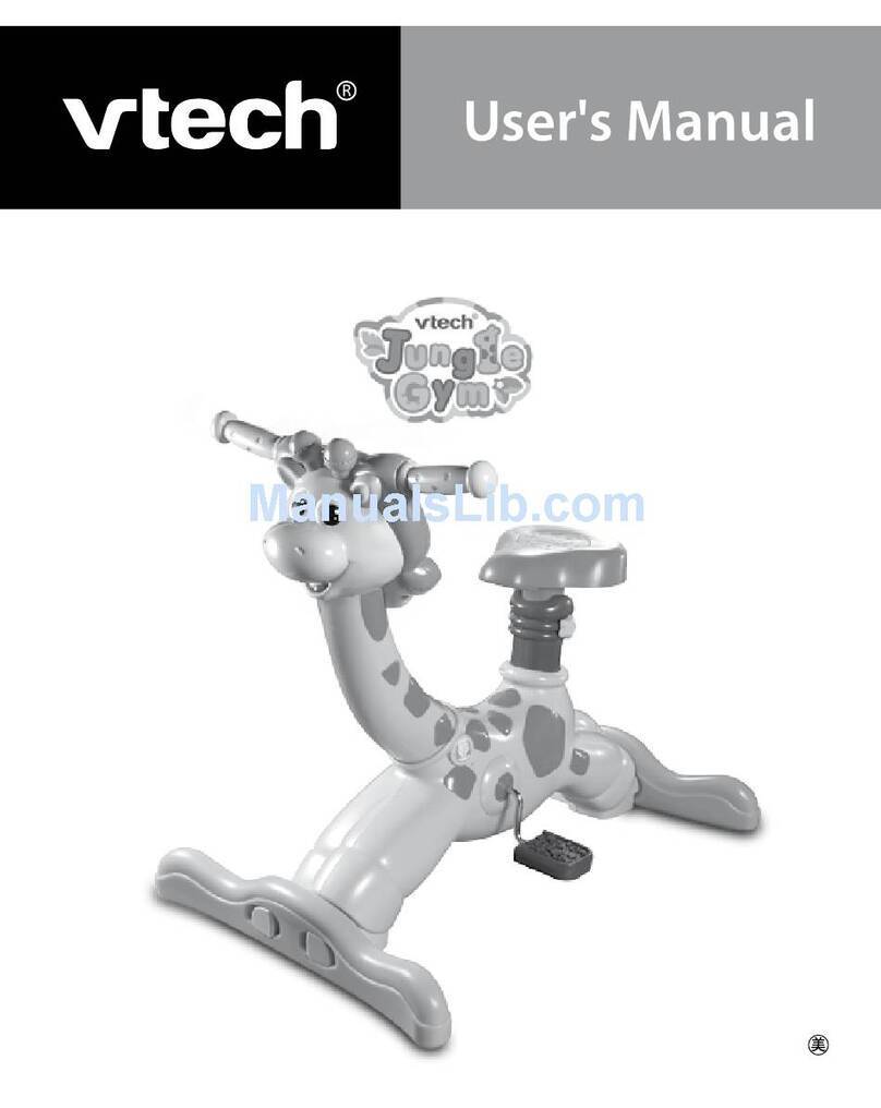 V-tech Jungle Gym: Ride & Learn Giraffe Bike User manual