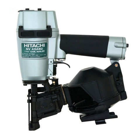 Hitachi NV45AB2S - 7 to 1-3 Coil Roofing Nailer Instruction Manual