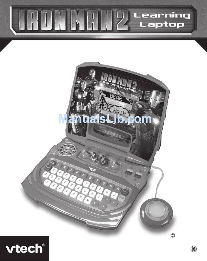 V-tech Iron Man 2 Learning Laptop User manual
