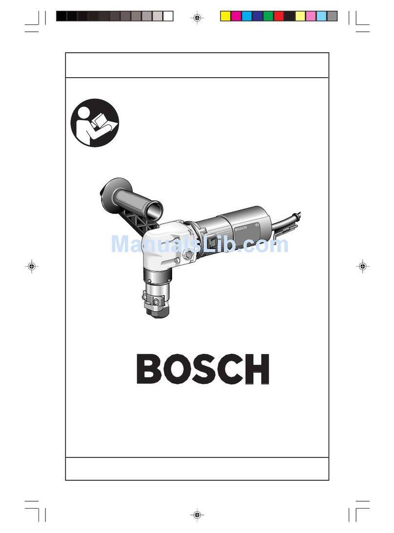 Bosch 1533A - NA 10 Gauge Nibbler Operating/safety instructions