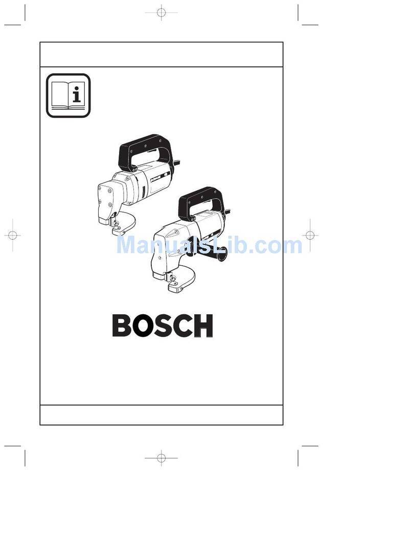 Bosch 1507 - Tool 10 Gauge Unishear Shear Operating/safety instructions