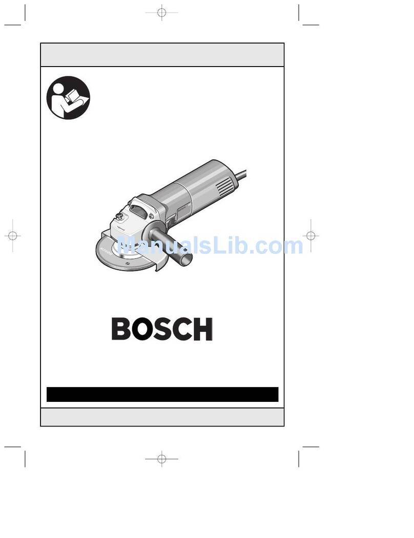 Bosch 1375A - Grinder Angle 4 1/2 Small 6 Amp Assembly instructions
