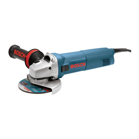 Bosch 1803EVS - 5" Angle Grinder Operating/safety instructions