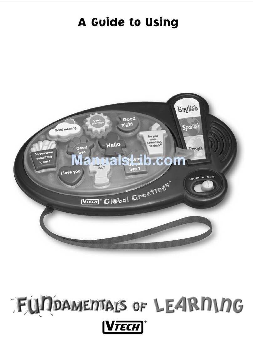 V-tech Global Greetings User manual