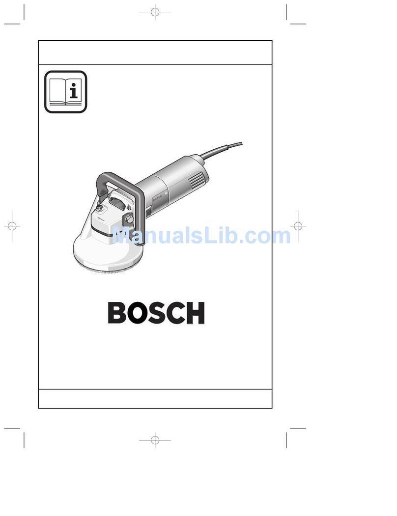 Bosch 1773AK - 10 Amp Concrete Surfacing Grinder Operating/safety instructions
