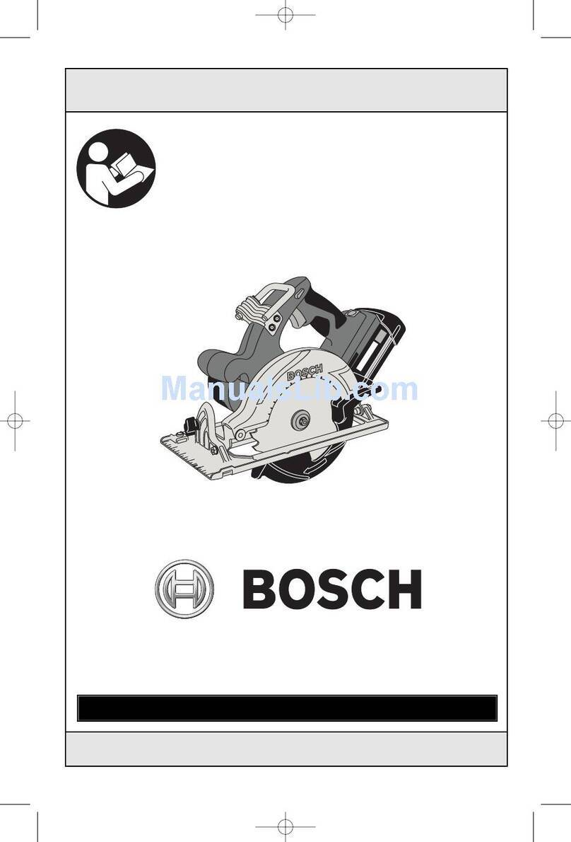 Bosch 1671K - Litheon 36V 6 1/2? Circular Saw Assembly instructions