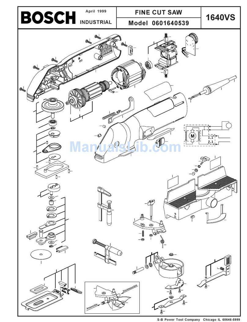 Bosch 1640VS - Flush Cut VS Miter Saw User manual