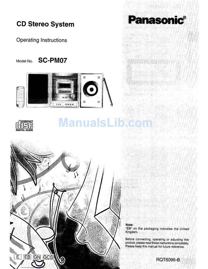 Panasonic SC-PM07 User manual