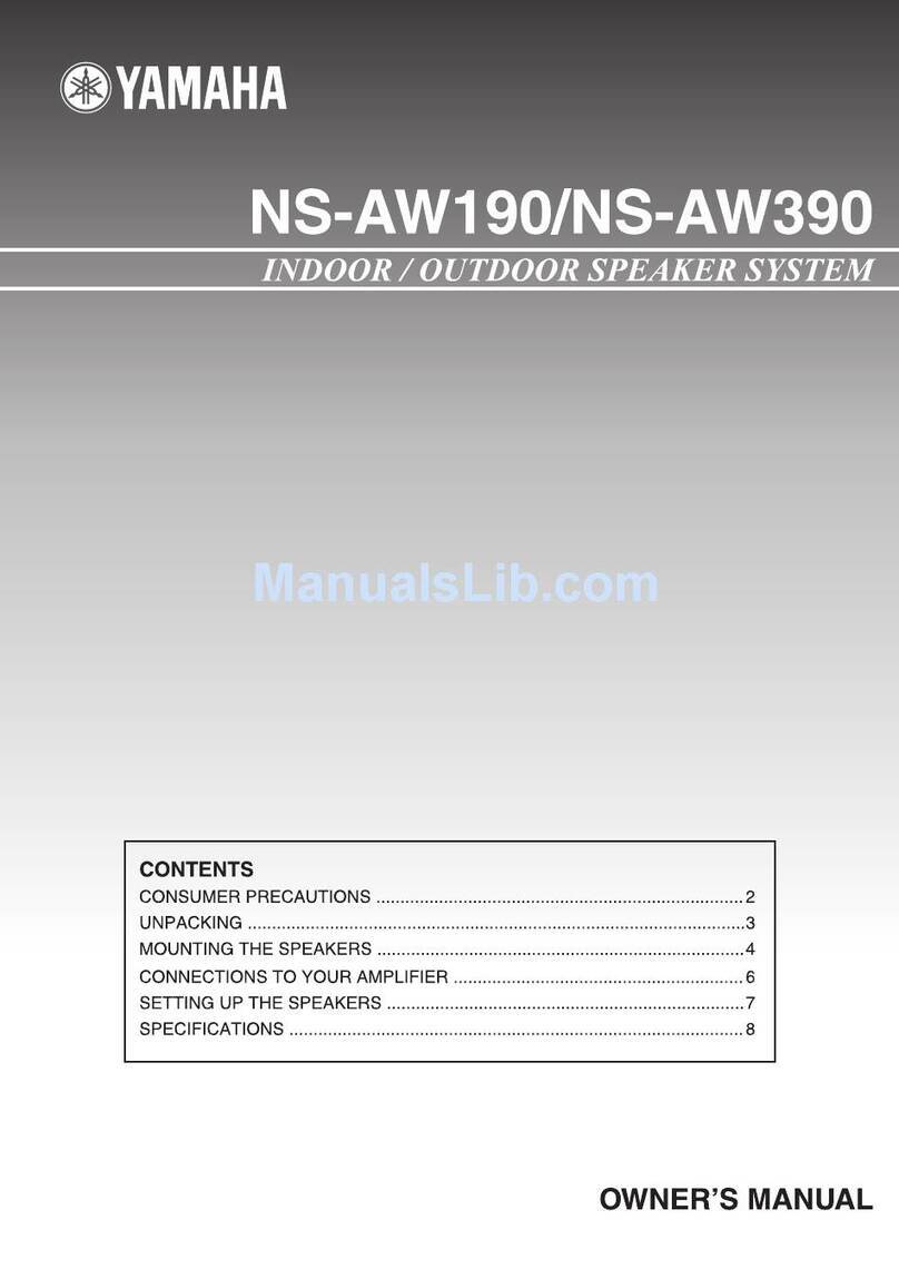 Yamaha NS-AW190W User manual