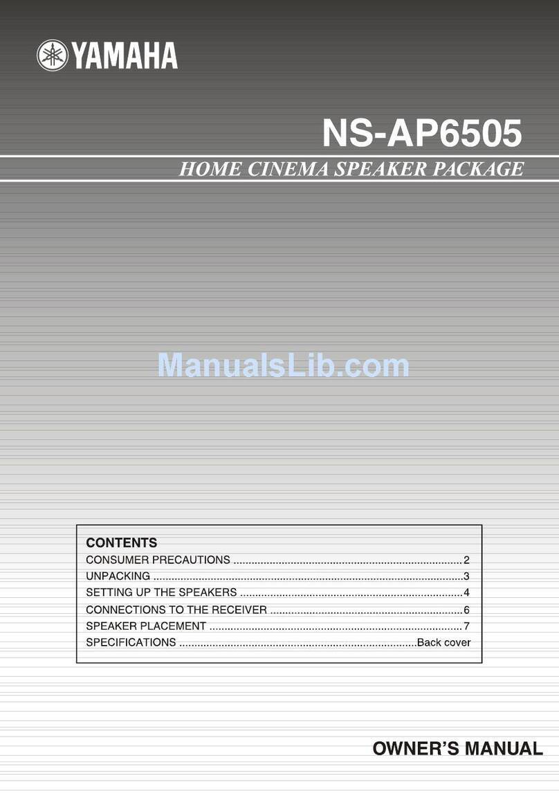 Yamaha NS-AP6505 owner's manual