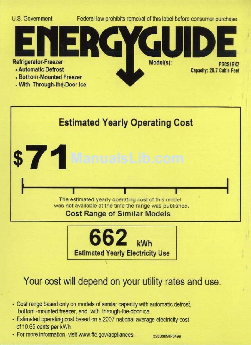 GE Profile PGCS1RKZ Assembly instructions
