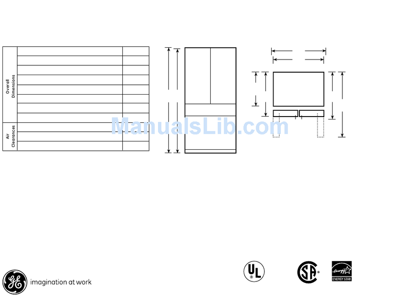 GE Profile PGCS1RKZ Manual