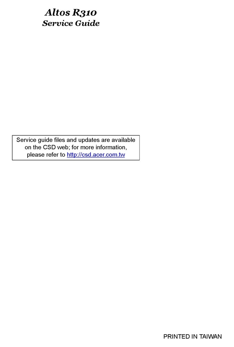 Acer Altos R310 User manual Acer Altos R310 User manual