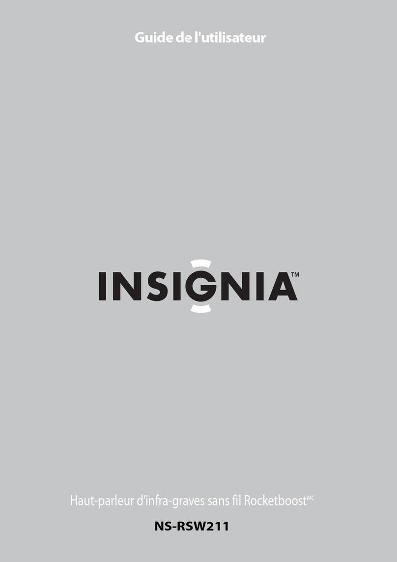 Insignia Rocketboost NS-RSW211 Quick start guide